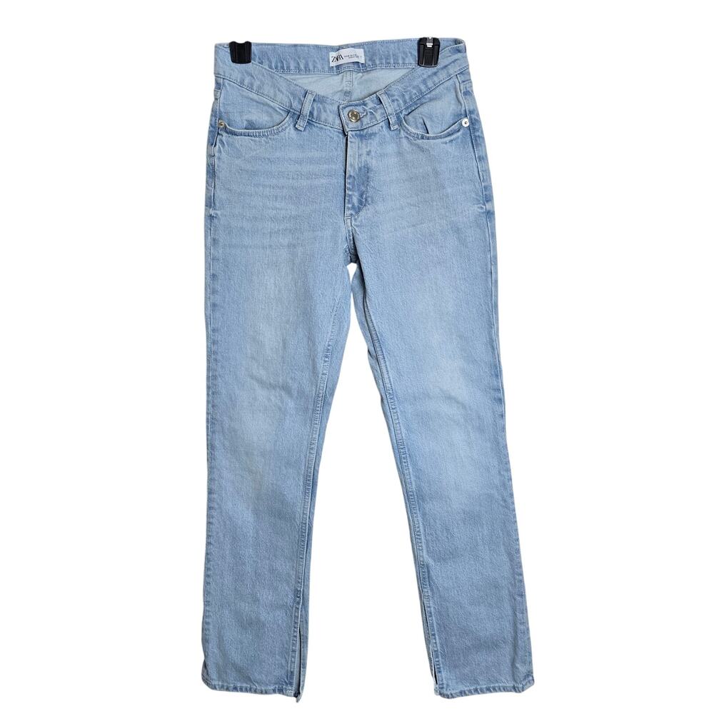 Zara Light Wash Straight Leg Jeans Size 4